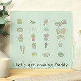 Personalised Childrens Drawing Glass Chopping Board/Worktop Saver - The Flower & Gift Yard