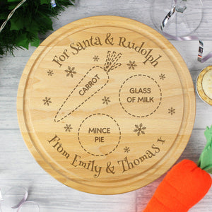 Personalised Christmas Eve Mince Pie Board - The Flower & Gift Yard