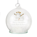 Personalised Christmas Message LED Angel Bauble - The Flower & Gift Yard