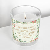 Personalised Christmas Scented Jar Candle - The Flower & Gift Yard