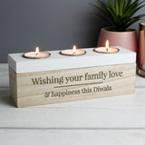 Personalised Classic Triple Tealight Holder - The Flower & Gift Yard