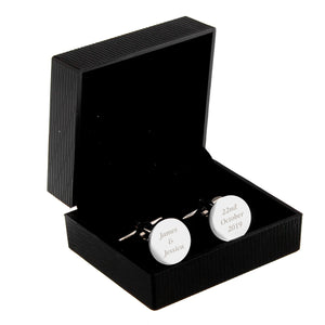 Personalised Cufflinks - The Flower & Gift Yard