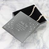 Personalised Diamante Glass Trinket Box - The Flower & Gift Yard