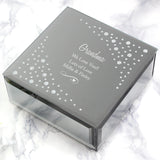 Personalised Diamante Glass Trinket Box - The Flower & Gift Yard