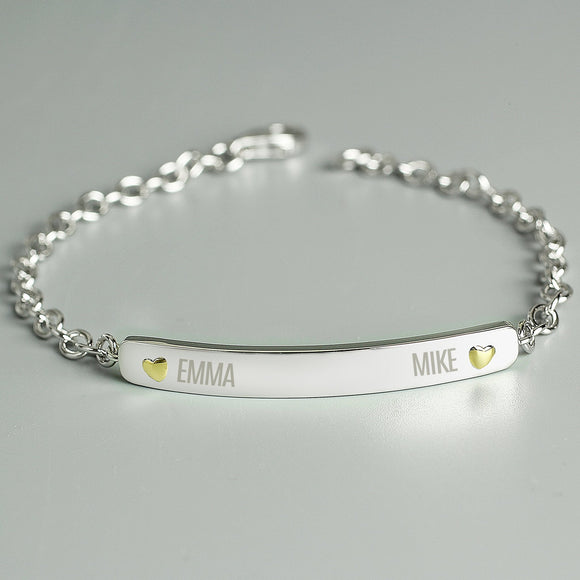Personalised Double Name Bracelet - The Flower & Gift Yard