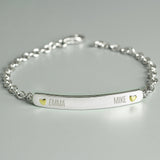 Personalised Double Name Bracelet - The Flower & Gift Yard