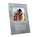 Personalised Festival Style 4x4 Glitter Glass Photo Frame - The Flower & Gift Yard
