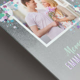 Personalised Festival Style 4x4 Glitter Glass Photo Frame - The Flower & Gift Yard