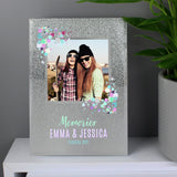 Personalised Festival Style 4x4 Glitter Glass Photo Frame - The Flower & Gift Yard