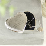 Personalised Floral Free Text Heart Trinket Box - The Flower & Gift Yard
