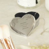 Personalised Floral Free Text Heart Trinket Box - The Flower & Gift Yard