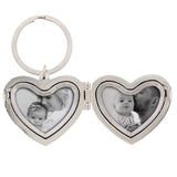 Personalised Floral Heart Photo keyring - The Flower & Gift Yard