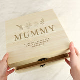 Personalised Floral Wooden Keepsake Box - The Flower & Gift Yard