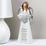 Personalised Forever In Our Hearts Memorial Angel Ornament - The Flower & Gift Yard