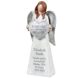 Personalised Forever In Our Hearts Memorial Angel Ornament - The Flower & Gift Yard