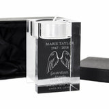 Personalised Guardian Angel Wings Glass Tea Light Holder - The Flower & Gift Yard