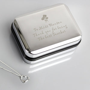 Personalised Heart Necklace and Box - The Flower & Gift Yard