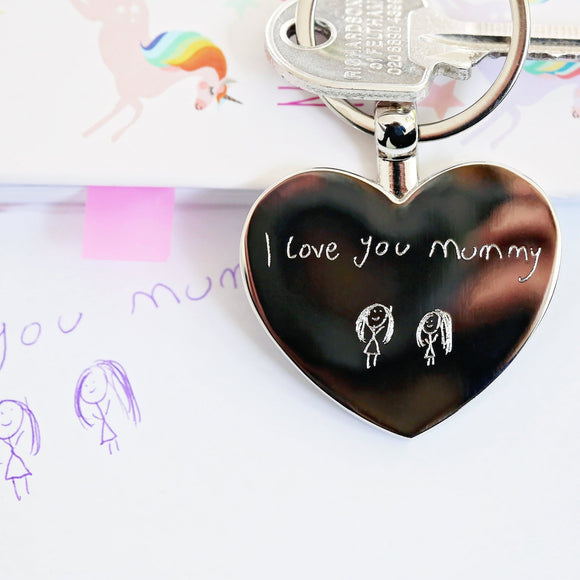 Personalised Hearts Keychain - The Flower & Gift Yard