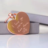 Personalised Hearts Keychain - The Flower & Gift Yard