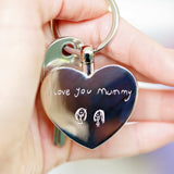 Personalised Hearts Keychain - The Flower & Gift Yard