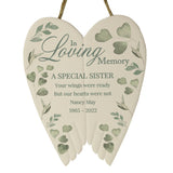 Personalised In Loving Memory Ceramic Wings - The Flower & Gift Yard
