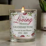 Personalised In Loving Memory Jar Candle - The Flower & Gift Yard