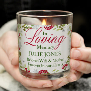 Personalised In Loving Memory Jar Candle - The Flower & Gift Yard