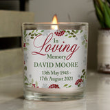 Personalised In Loving Memory Jar Candle - The Flower & Gift Yard