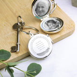 Personalised In Loving Memory Round Photo Keyring - The Flower & Gift Yard