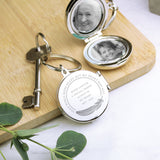 Personalised In Loving Memory Round Photo Keyring - The Flower & Gift Yard