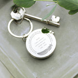 Personalised In Loving Memory Round Photo Keyring - The Flower & Gift Yard
