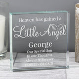 Personalised Little Angel Crystal Token - The Flower & Gift Yard