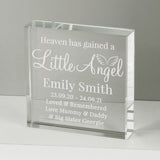 Personalised Little Angel Crystal Token - The Flower & Gift Yard