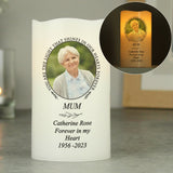 Personalised Memorial LED Candle - The Flower & Gift Yard