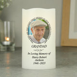 Personalised Memorial LED Candle - The Flower & Gift Yard