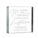 Personalised Memorial Token - "Carried for a Moment, Loved for a Lifetime" - The Flower & Gift Yard