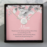 Personalised Mum Sentiment Necklace and Box - The Flower & Gift Yard