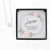 Personalised Necklace and Gift Box - The Flower & Gift Yard
