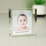 Personalised Photo Upload Crystal Token - The Flower & Gift Yard