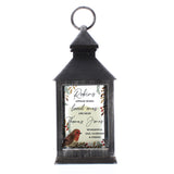 Personalised Robins Appear.. Memorial Black Lantern - The Flower & Gift Yard