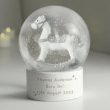 Personalised Rocking Horse Snow Globe - The Flower & Gift Yard