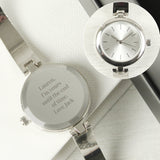 Personalised Silver Ladies Watch - The Flower & Gift Yard