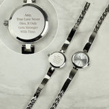Personalised Silver Ladies Watch - The Flower & Gift Yard
