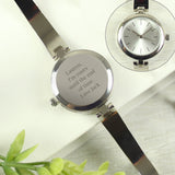 Personalised Silver Ladies Watch - The Flower & Gift Yard