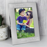 Personalised Silver Photo Frame - The Flower & Gift Yard