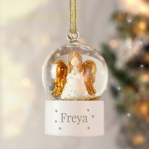 Personalised Snow Globe Tree Ornament - The Flower & Gift Yard