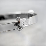 Personalised Sterling Silver Childs Expanding Diamante Star Bracelet - The Flower & Gift Yard