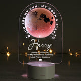 Personalised Sun Moon & Stars LED Colour Changing Night Light - The Flower & Gift Yard