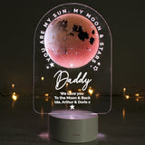 Personalised Sun Moon & Stars LED Colour Changing Night Light - The Flower & Gift Yard