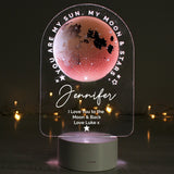 Personalised Sun Moon & Stars LED Colour Changing Night Light - The Flower & Gift Yard